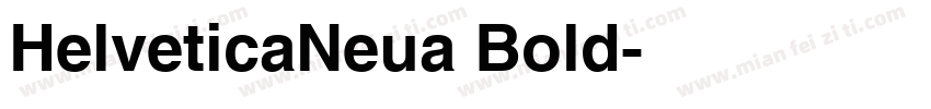 HelveticaNeua Bold字体转换